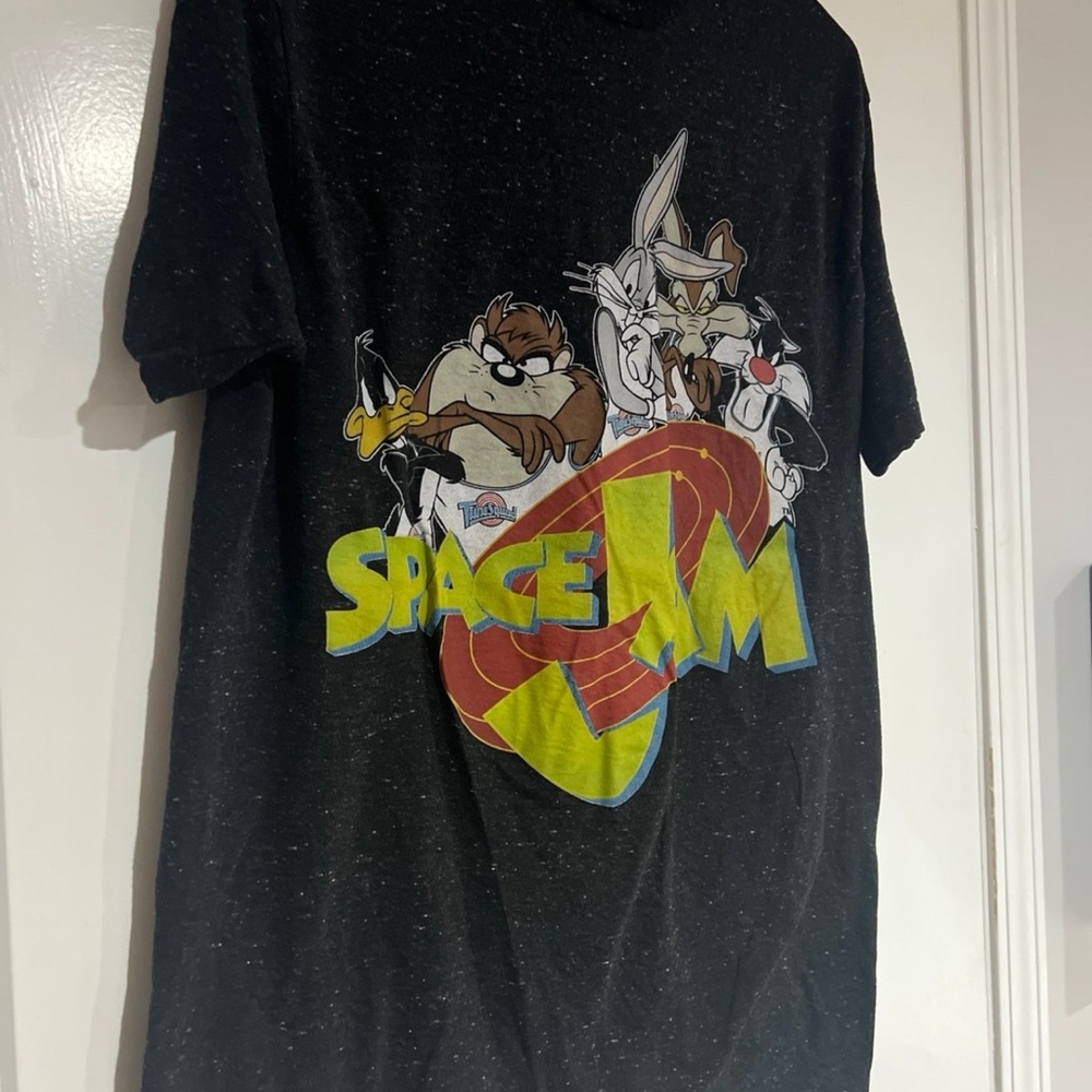 Space Jam Black Graphic T-Shirt